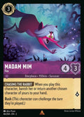 Disney Lorcana Set 2 Rise of the Floodborn. Madam Mim "Fox" rare trading card.