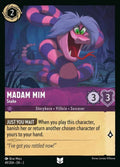 Disney Lorcana Set 2 Rise of the Floodborn. Madam Mim "Snake" uncommon trading card.