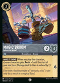 Disney Lorcana Set 2 Rise of the Floodborn. Magic Broom "Industrial Model" common trading card.