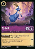Disney Lorcana Set 2 Rise of the Floodborn. Merlin "Goat" uncommon trading card.
