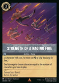 Disney Lorcana Set 2 Rise of the Floodborn. Strength of a Raging Fire rare card.