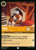 Disney Lorcana Set 2 Rise of the Floodborn. Nana "Darling Family Pet" Uncommon trading card.