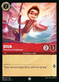 Disney Lorcana Set 2 Rise of the Floodborn. Boun "Precocious Entrepreneur" common trading card.