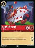 Disney Lorcana Set 2 Rise of the Floodborn. Card Soldiers "Full Deck" uncommon trading card.