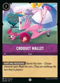 Disney Lorcana Set 2 Rise of the Floodborn. Croquet Mallet common trading card.