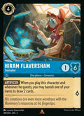 Disney Lorcana Set 2 Rise of the Floodborn. Hiram Flaversham "Toymaker" rare trading card.