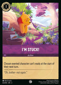 Disney Lorcana Set 2 Rise of the Floodborn. I'm Stuck! common trading card.
