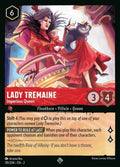 Disney Lorcana Set 2 Rise of the Floodborn. Lady Tremaine "Imperious Queen" super rare trading card.