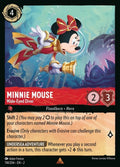 Disney Lorcana Set 2 Rise of the Floodborn. Minnie Mouse "Wide-Eyed Diver" rare trading card.