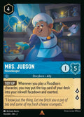 Disney Lorcana Set 2 Rise of the Floodborn. Mrs Judson "Housekeeper" rare trading card.