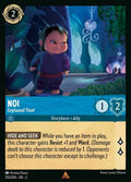 Disney Lorcana Set 2 Rise of the Floodborn. Noi "Orphaned Thief" rare trading card.