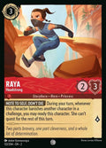 Disney Lorcana Set 2 Rise of the Floodborn. Raya "Headstrong" common trading card.