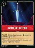 Disney Lorcana Set 2 Rise of the Floodborn. Sword in the Stone uncommon trading card.