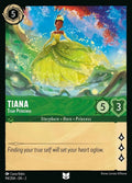 Disney Lorcana Set 2 Rise of the Floodborn. Tiana "True Princess" uncommon trading card.