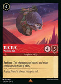 Disney Lorcana Set 2 Rise of the Floodborn. Tuk Tuk "Wrecking Ball" rare trading card.