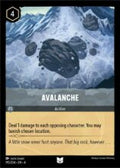 Disney Lorcana set 4 Ursula's Return. Avalanche uncommon trading card.