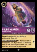 Disney Lorcana set 4 Ursula's Return. Bruno Madrigal "Undetected Uncle" super rare trading card.