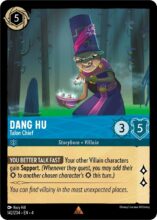 Disney Lorcana set 4 Ursula's Return. Dang Hu "Talon Chief" rare trading card.