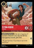 Disney Lorcana set 4 Ursula's Return. Flynn "Frenemy" rare trading card.
