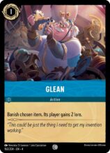 Disney Lorcana set 4 Ursula's Return. Glean common trading card.