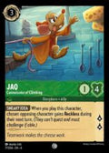Disney Lorcana set 4 Ursula's Return. Jaq "Connoisseur of Climbing" common trading card.