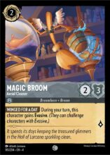 Disney Lorcana set 4 Ursula's Return. Magic Broom "Aerial Cleaner" common trading card.