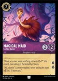 Disney Lorcana set 4 Ursula's Return. Magical Maid "Feather Duster" uncommon trading card.