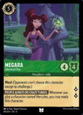 Disney Lorcana set 4 Ursula's Return. Megara "Liberated One" uncommon trading card.
