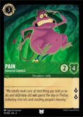 Disney Lorcana set 4 Ursula's Return. Pain "Immortal Sidekick" uncommon trading card.