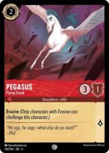 Disney Lorcana set 4 Ursula's Return. Pegasus "Flying Steed" common trading card.