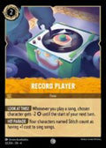Disney Lorcana set 4 Ursula's Return. Record Player common trading card.