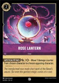 Disney Lorcana set 4 Ursula's Return. Rose Lantern common trading card.