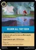 Disney Lorcana set 4 Ursula's Return. Seldom All They Seem common trading card.