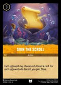 Disney Lorcana set 4 Ursula's Return. Sign the Scroll uncommon trading card.