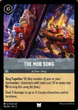 Disney Lorcana set 4 Ursula's Return. The Mob Song uncommon trading card.