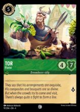 Disney Lorcana set 4 Ursula's Return. Tor "Florist" common trading card.