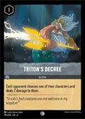 Disney Lorcana set 4 Ursula's Return. Triton's Decree common trading card.
