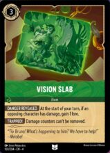 Disney Lorcana set 4 Ursula's Return. Vision Slab uncommon trading card.