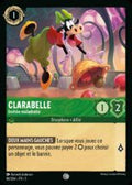 Disney Lorcana set 5 Shimmering Skies. Clarabelle "Clumsy Guest" common trading card.