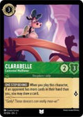 Disney Lorcana set 5 Shimmering Skies. Clarabelle "Contented Wallflower" uncommon trading card.