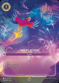 Disney Lorcana set 5 Shimmering Skies. Finders Keepers enchanted trading card.