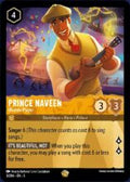Disney Lorcana set 5 Shimmering Skies. Prince Naveen "Ukulele Player" legendary trading card.