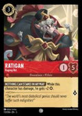 Disney Lorcana set 5 Shimmering Skies. Ratigan "Raging Rat" common trading card.