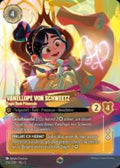 Disney Lorcana set 5 Shimmering Skies. Vanellope Von Schweetz "Sugar Rush Princess" enchanted trading card.
