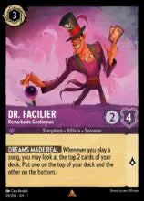 Lorcana - First Chapter - Dr. Facilier - Remarkable Gentleman - 39/204 - Rare