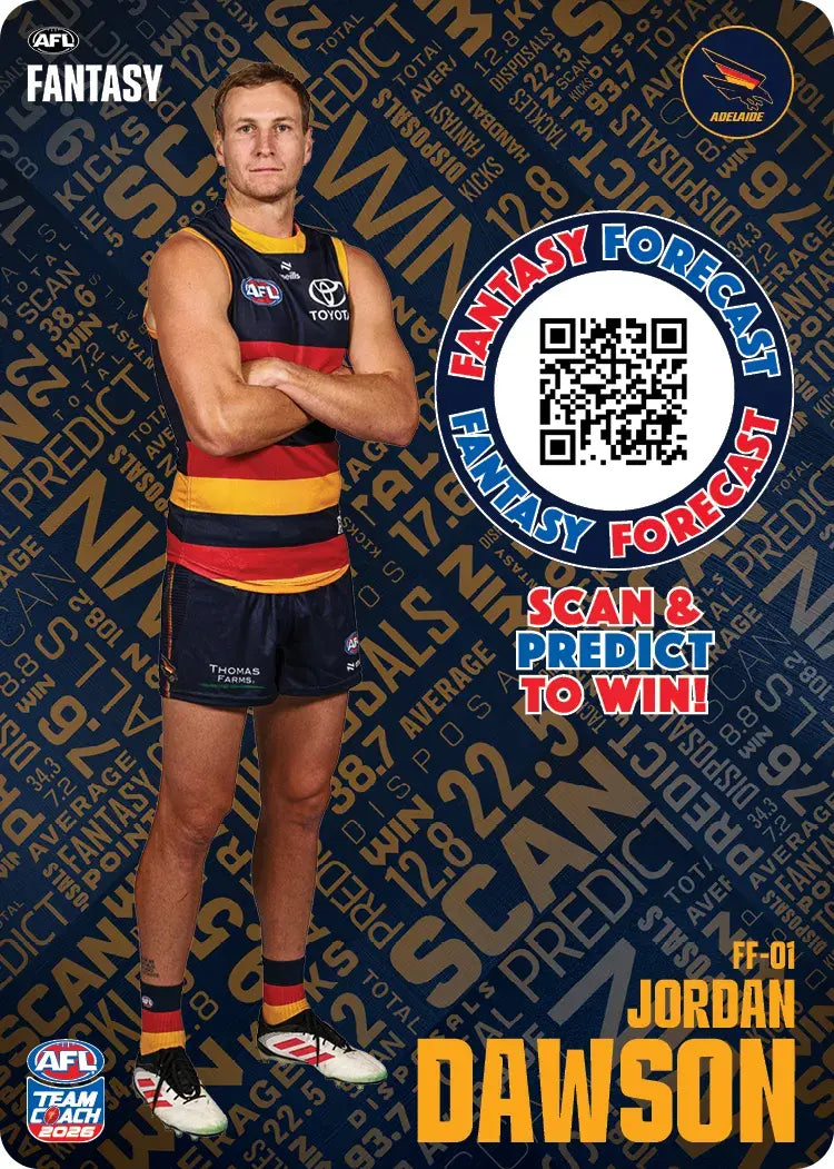 Teamcoach 2026 Fantasy Forecast #FF01 - Jordan Dawson - Adelaide Crows