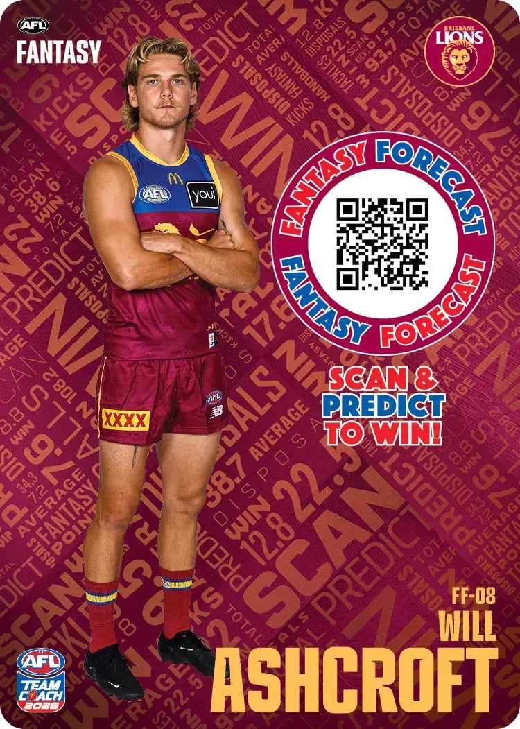 Teamcoach 2026 Fantasy Forecast #FF08 - Will Ashcroft - Brisbane Lions