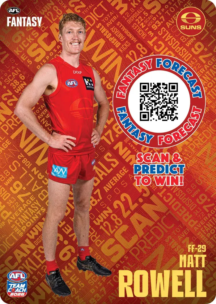 Teamcoach 2026 Fantasy Forecast #FF29 - Matt Rowell - Gold Coast Suns
