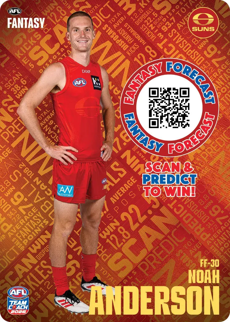 Teamcoach 2026 Fantasy Forecast #FF30 - Noah Anderson - Gold Coast Suns