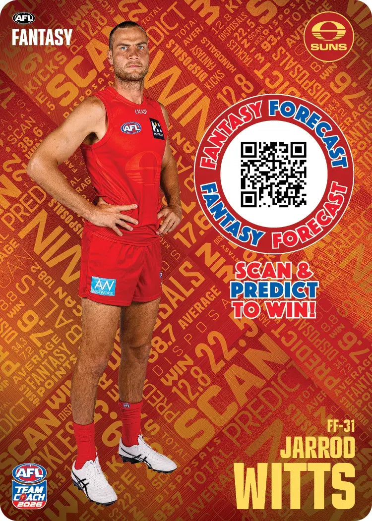 Teamcoach 2026 Fantasy Forecast #FF31 - Jarrod Witts - Gold Coast Suns